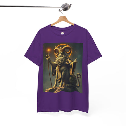Unisex Heavy Cotton T-Shirt, Taurus God, Zodiac Design