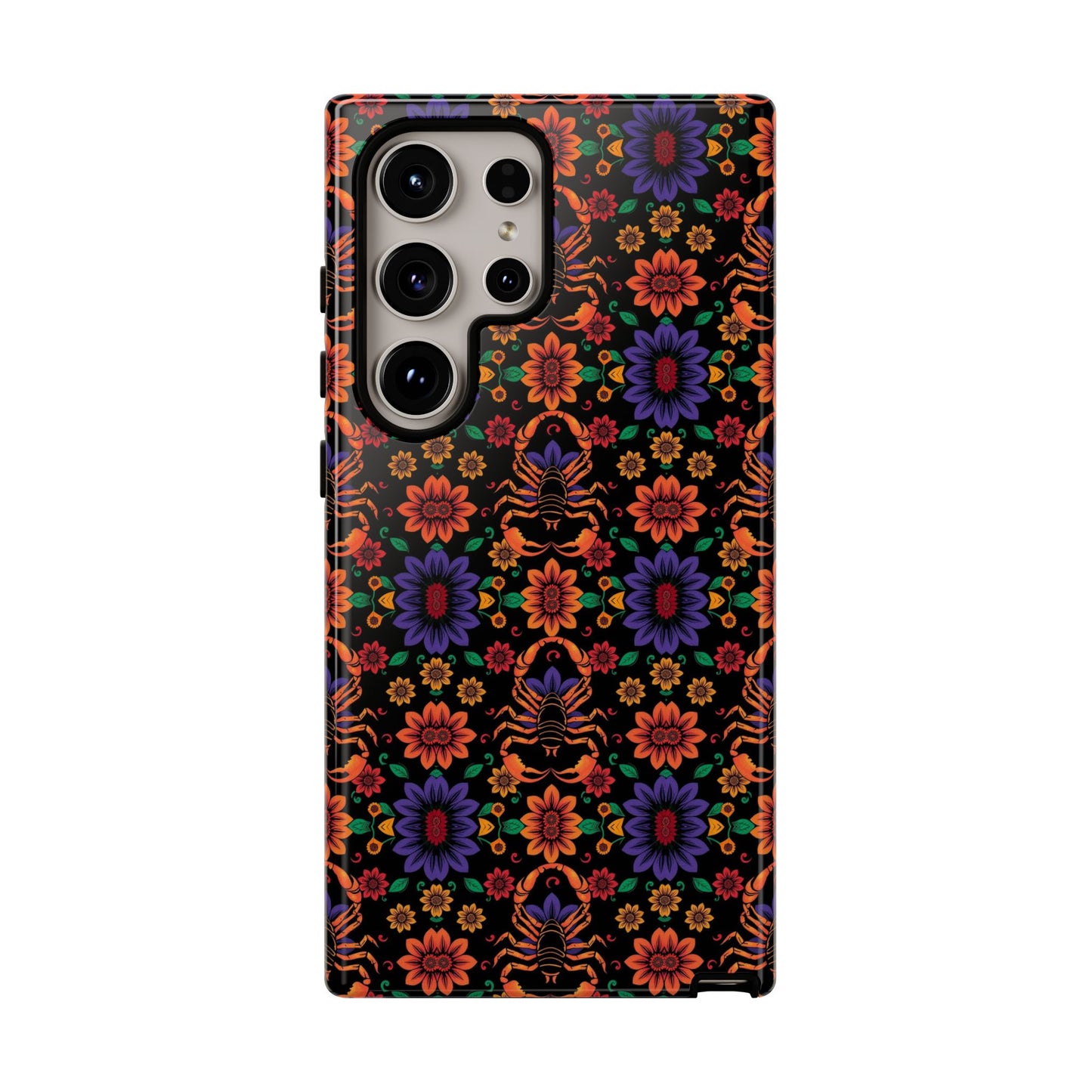 Tough Cases, Scorpio, Zodiac, Flower Pattern