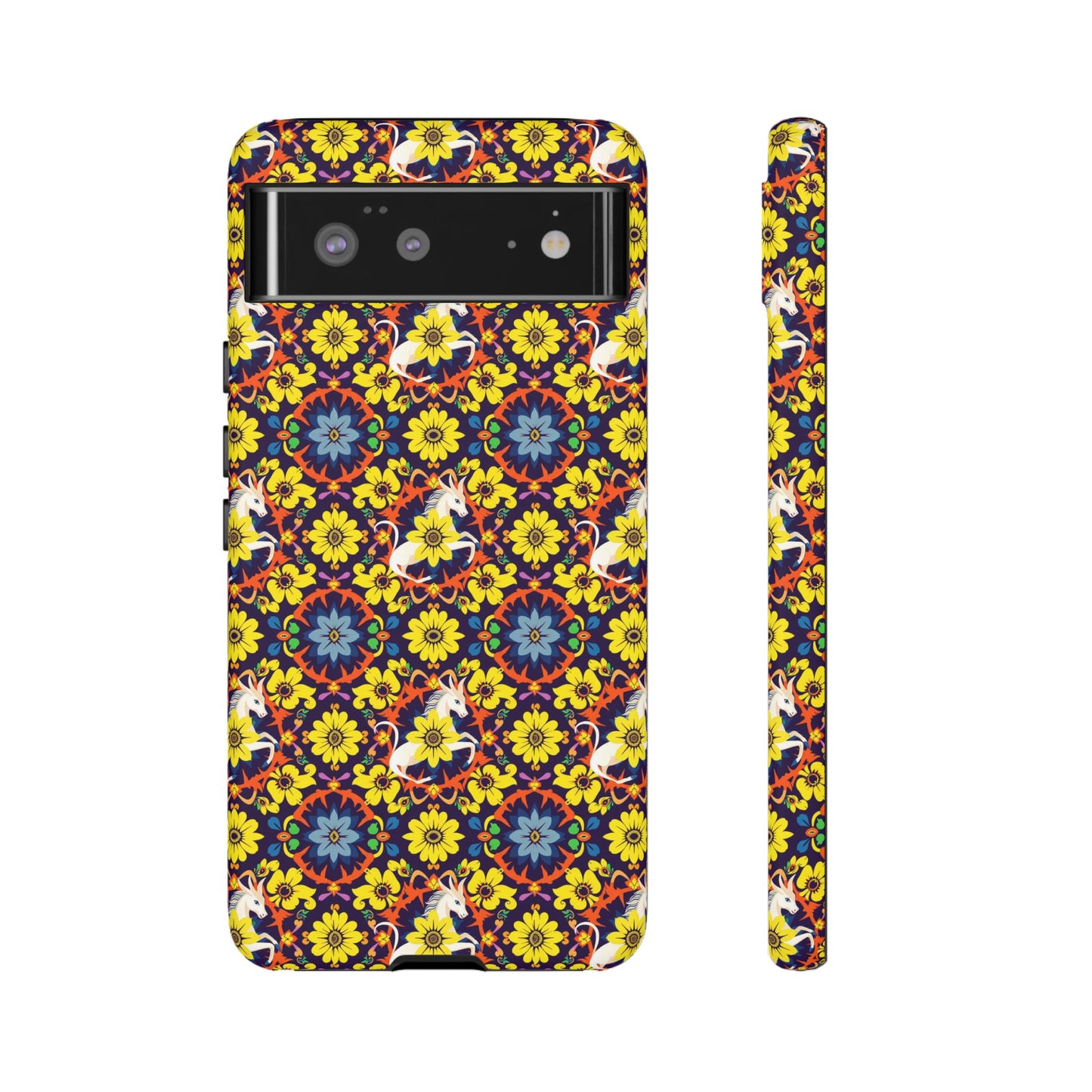 Tough Cases, Aquarius, Zodiac v3, Flower Pattern