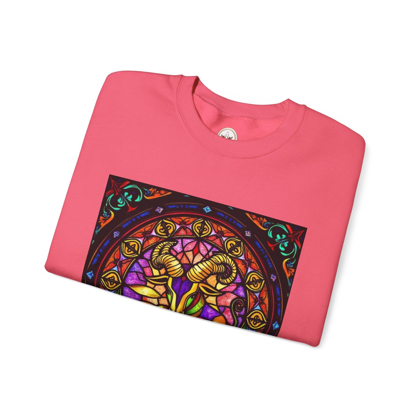 Unisex Heavy Blend™ Crewneck Sweatshirt, Glass 1, Taurus Zodiac Design