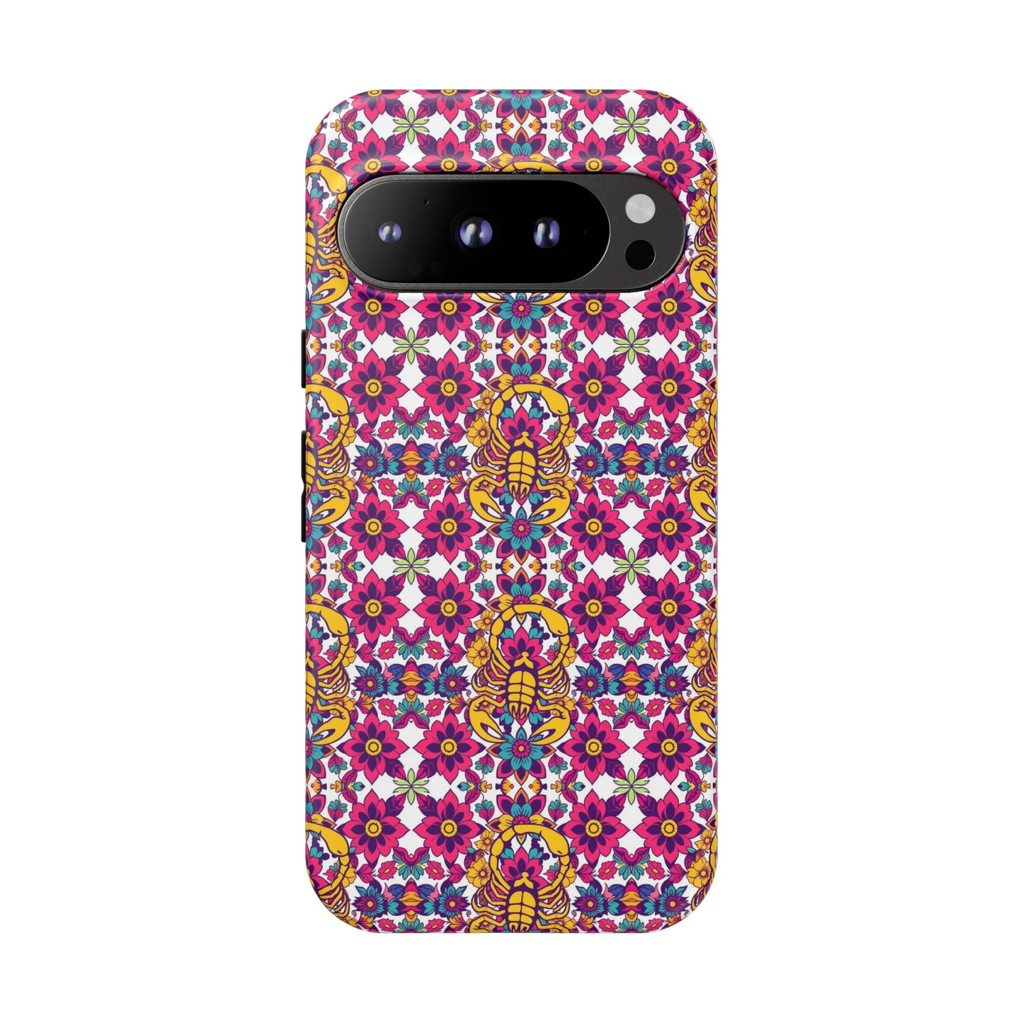 Tough Cases, Scorpio, Zodiac v2, Flower Pattern