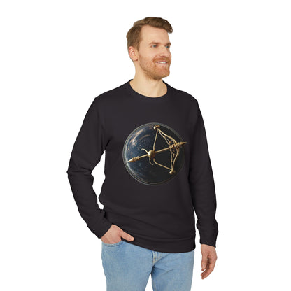 Adidas, Unisex Fleece Crewneck Sweatshirt, Sagittarius, Pop Art, Zodiac
