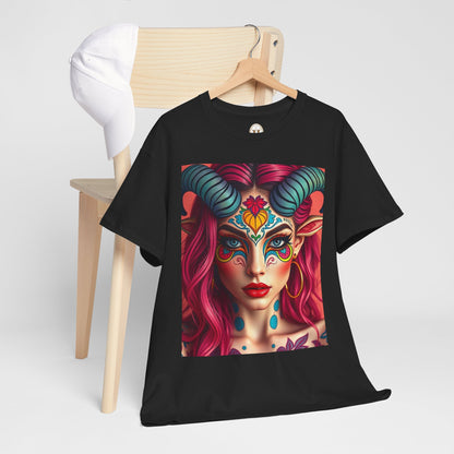 Unisex Heavy Cotton T-Shirt, Taurus, Zodiac, Sexy Art