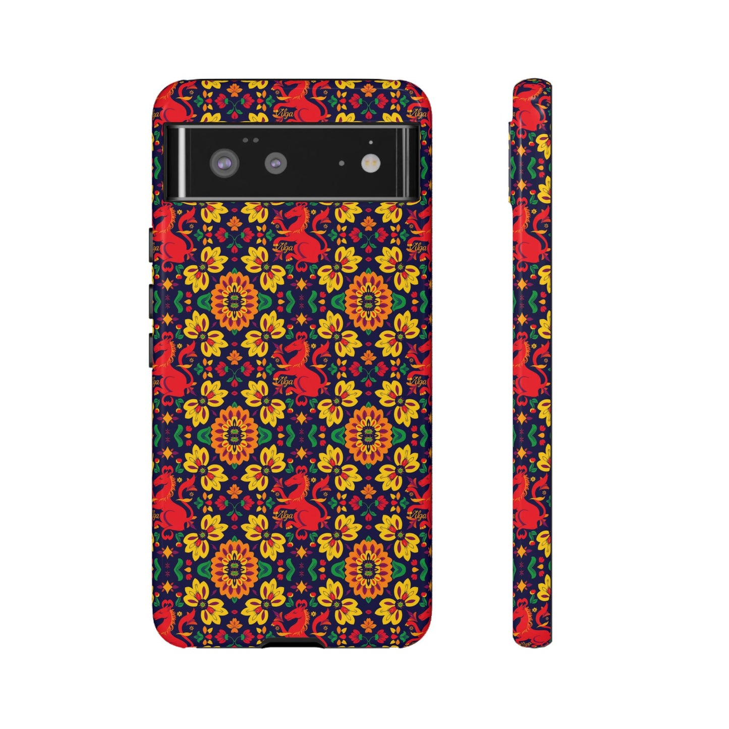 Tough Cases, Virgo, Zodiac v2, Flower Pattern