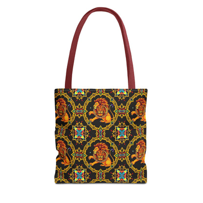 Tote Bag (AOP), Leo, Zodiac, Jewel Pattern