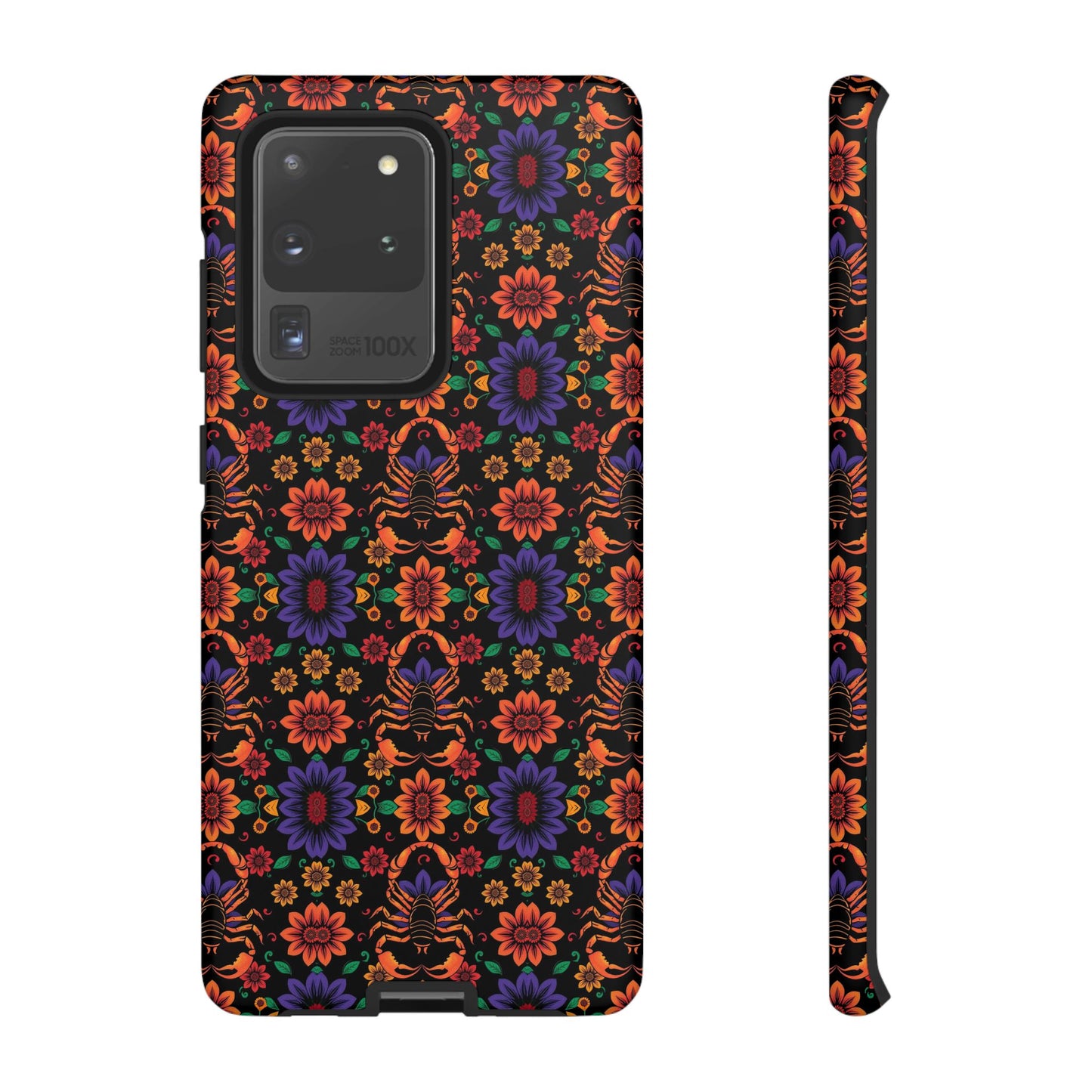 Tough Cases, Scorpio, Zodiac, Flower Pattern