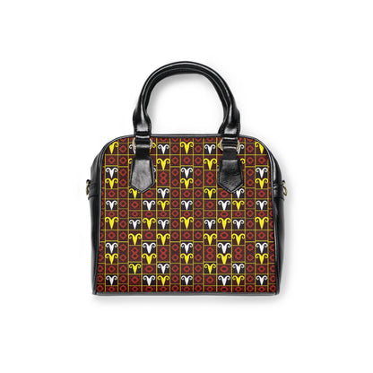 Shoulder Handbag, Aries, Zodiac v4, Shapes Pattern