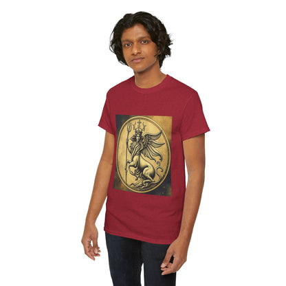 Unisex Heavy Cotton T-Shirt, Angel Animal, Virgo Zodiac Design