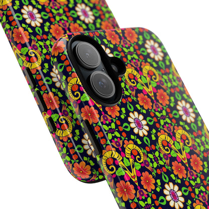 Tough Cases, Aries, Zodiac v4, Flower Pattern