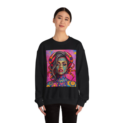 Unisex Heavy Blend™ Crewneck Sweatshirt, Cancer, Zodiac, Sexy Pattern