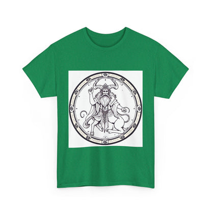 Unisex Heavy Cotton T-Shirt, Bull Centaur v1, Taurus Zodiac Design