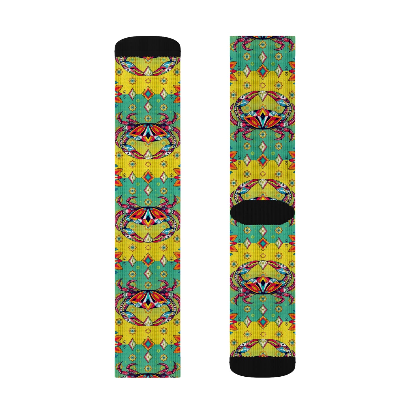 Sublimation Socks, Cancer, Zodiac  v1, Jewel Pattern