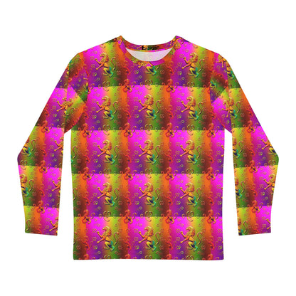 Men's Long Sleeve Shirt, (AOP), Leo, Zodiac v3, Pattern