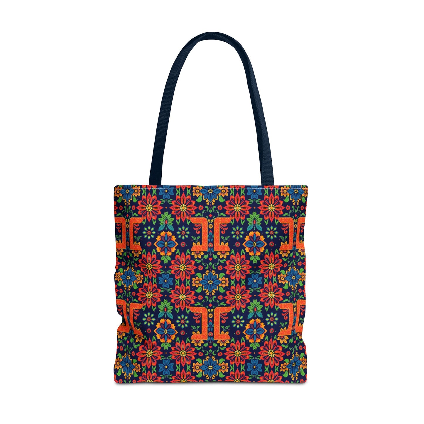 Tote Bag, (AOP), Gemini, Zodiac v1, Flower Pattern
