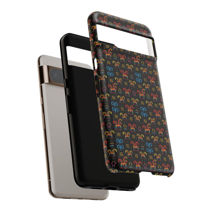 Tough Cases, Aries, Zodiac v1, Metal Pattern