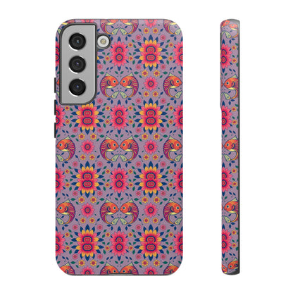 Tough Cases, Pisces, Zodiac v3, Flower Pattern