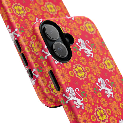 Tough Cases, Leo, Zodiac v4, Flower Pattern