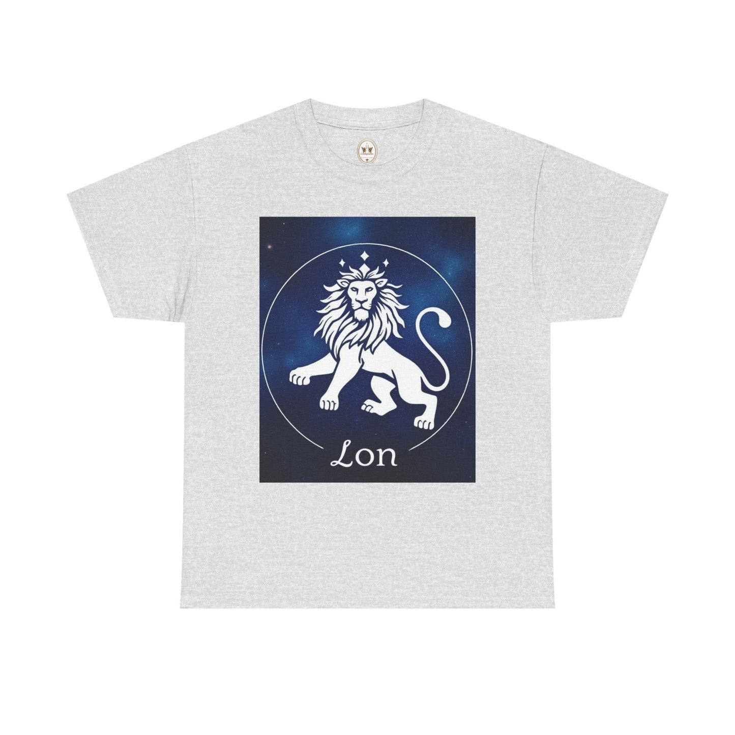 Unisex Heavy Cotton T-Shirt, Space Lion, Leo Zodiac Design