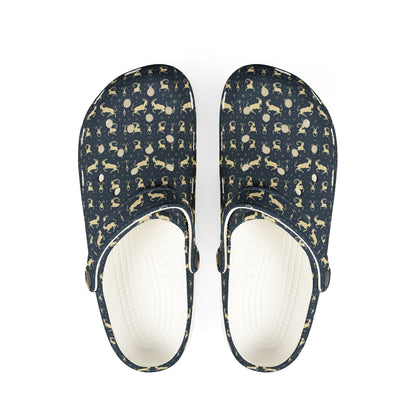 EVA Foam Rubber Shoes, (AOP), Capricorn, Zodiac v4, Pattern