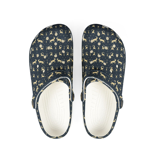 EVA Foam Rubber Shoes, (AOP), Capricorn, Zodiac v4, Pattern