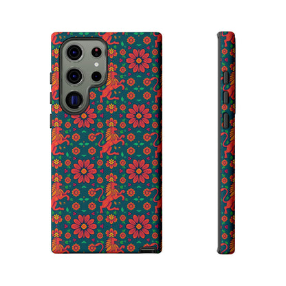 Tough Cases, Leo, Zodiac v2, Flower Pattern