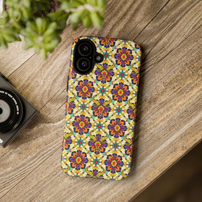 Tough Cases, Taurus, Zodiac v1, Flower Pattern
