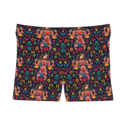 Women's Shorts, (AOP), Libra, Zodiac v1, Sexy Pattern