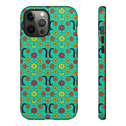 Tough Cases, Aquarius, Zodiac v2, Flower Pattern