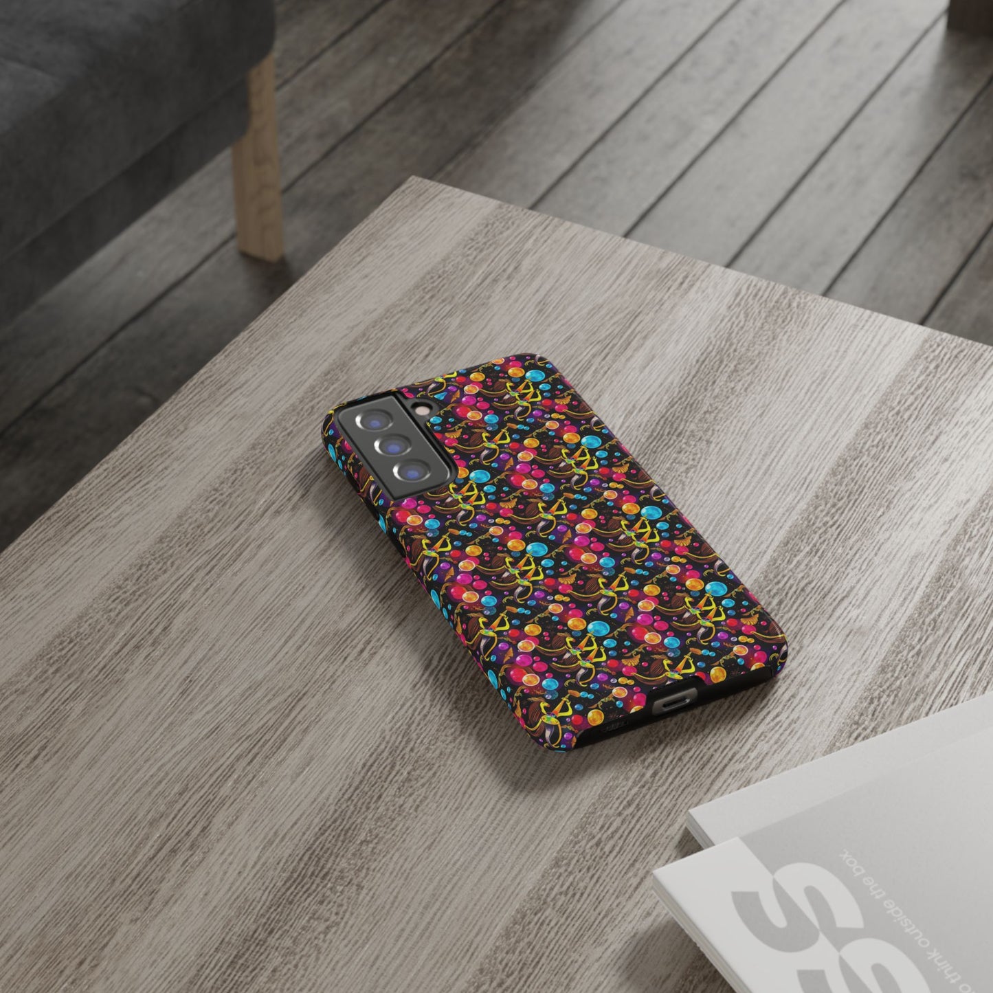 Tough Cases, Sagittarius, Zodiac v1, Bubble Pattern