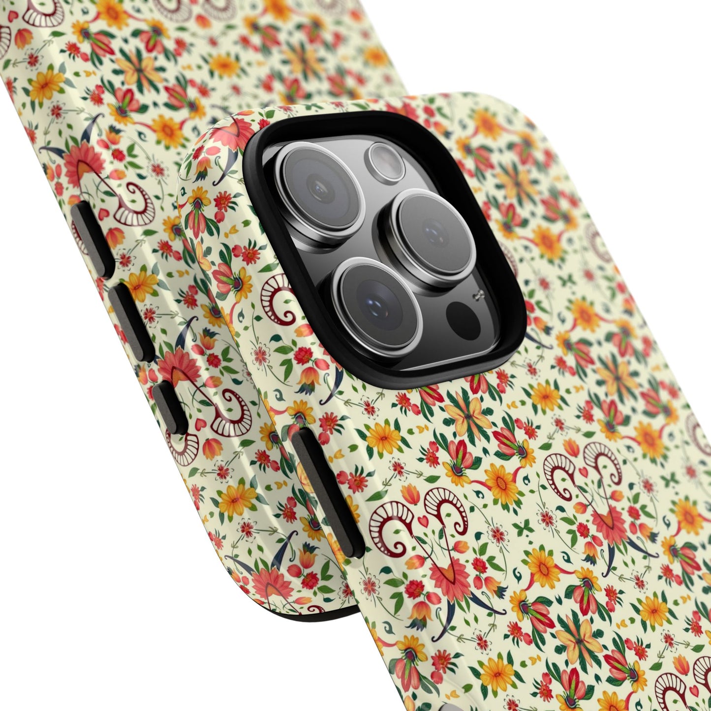 Tough Cases, Aries, Zodiac, Flower Pattern