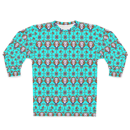 Unisex Sweatshirt (AOP), Leo, Zodiac, Jewel Pattern