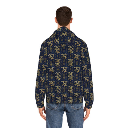 Full-Zip Hoodie (AOP), Aquarius, Zodiac v3, Pattern