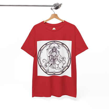Unisex Heavy Cotton T-Shirt, Bull Centaur, Taurus Zodiac Design