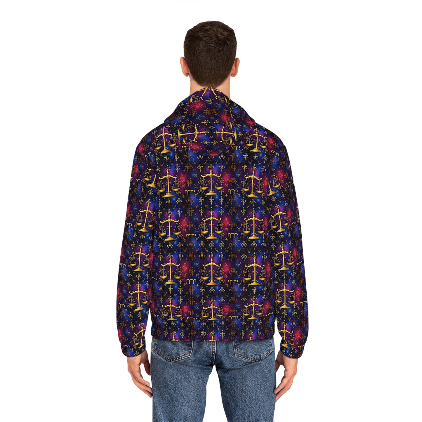 Full-Zip Hoodie (AOP), Libra, Zodiac, Pattern