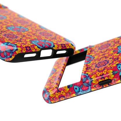 Tough Cases, Pisces, Zodiac v1, Flower Pattern