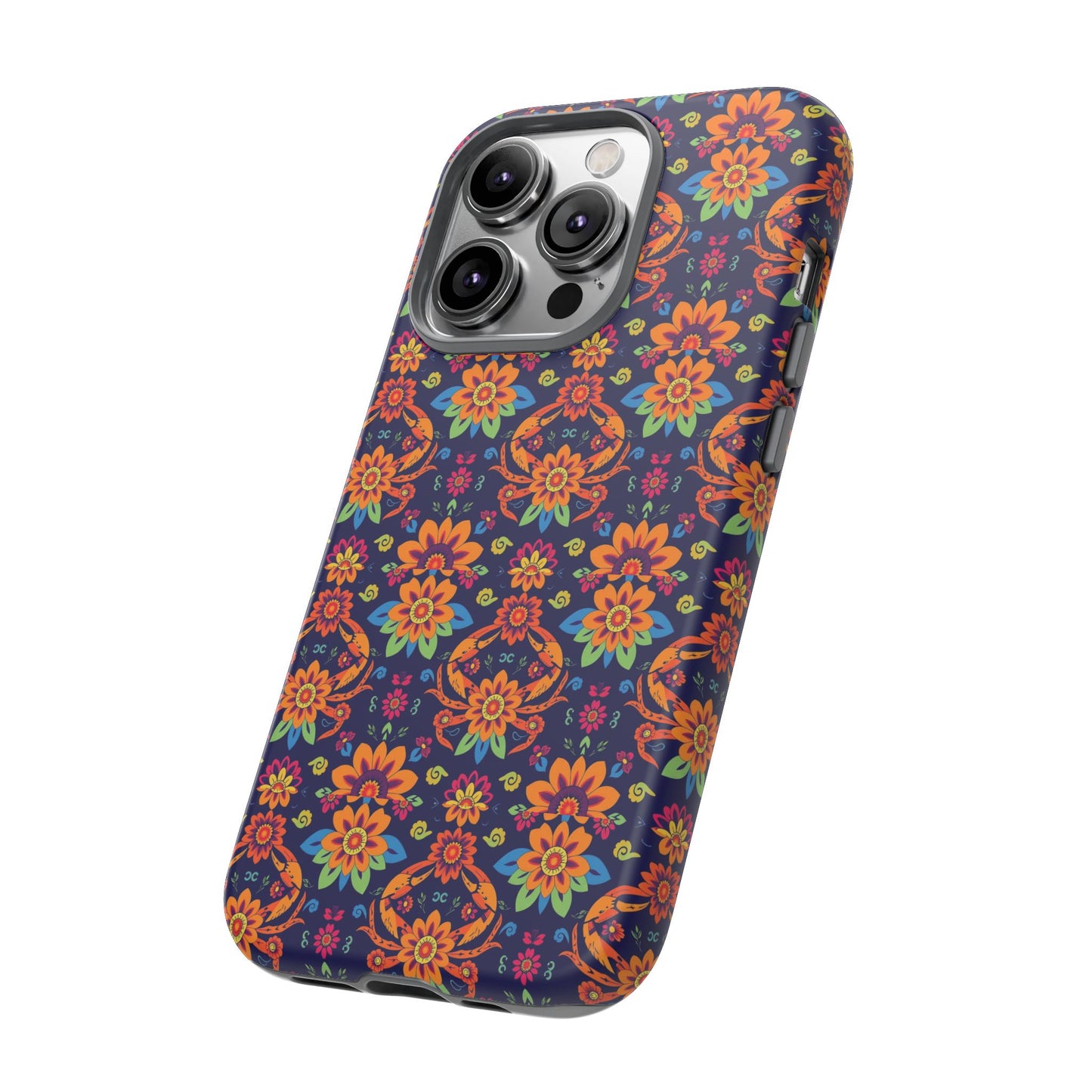 Tough Cases, Cancer, Zodiac, Flower Pattern