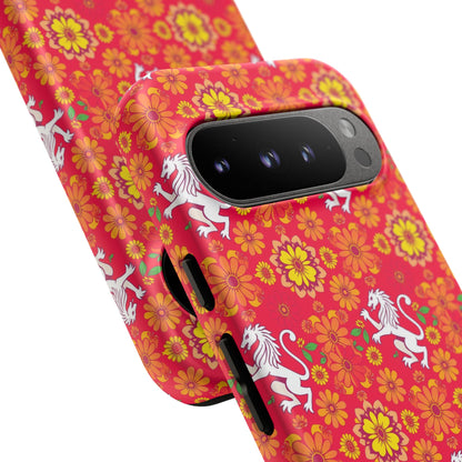 Tough Cases, Leo, Zodiac v4, Flower Pattern