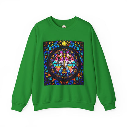 Unisex Heavy Blend™ Crewneck Sweatshirt, Glass 1, Libra Zodiac Design