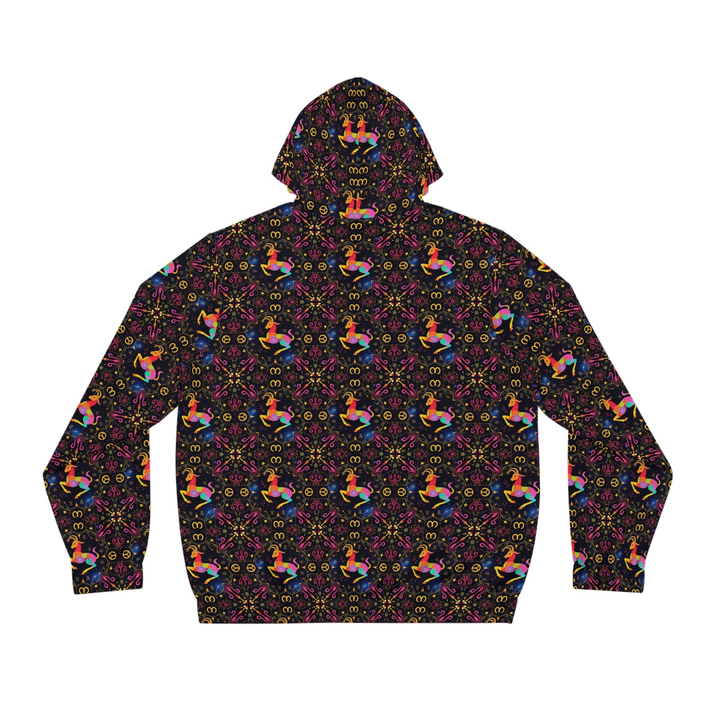 Full-Zip Hoodie (AOP), Capricorn, Zodiac v1, Pattern