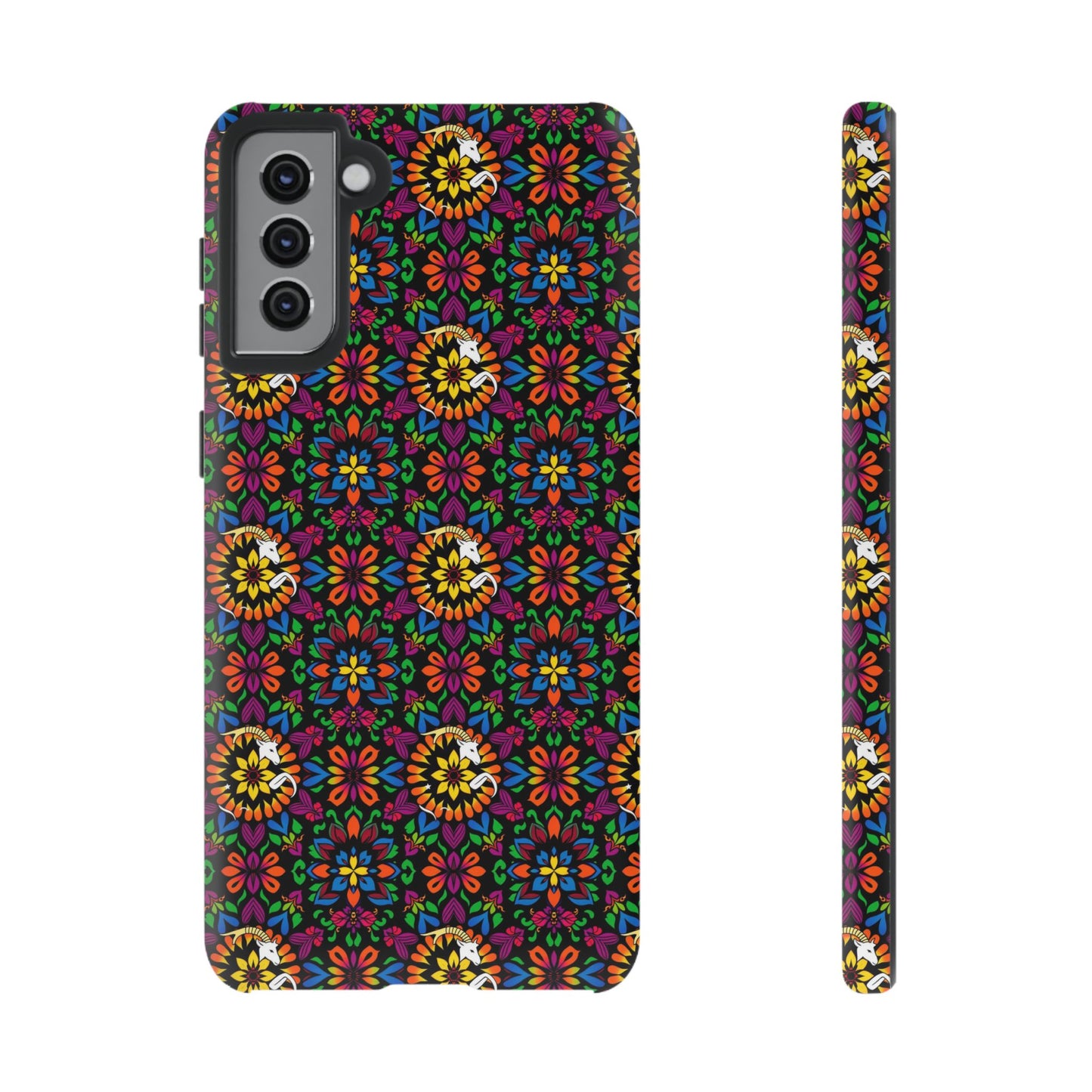 Tough Cases, Capricorn, Zodiac v2, Flower Pattern