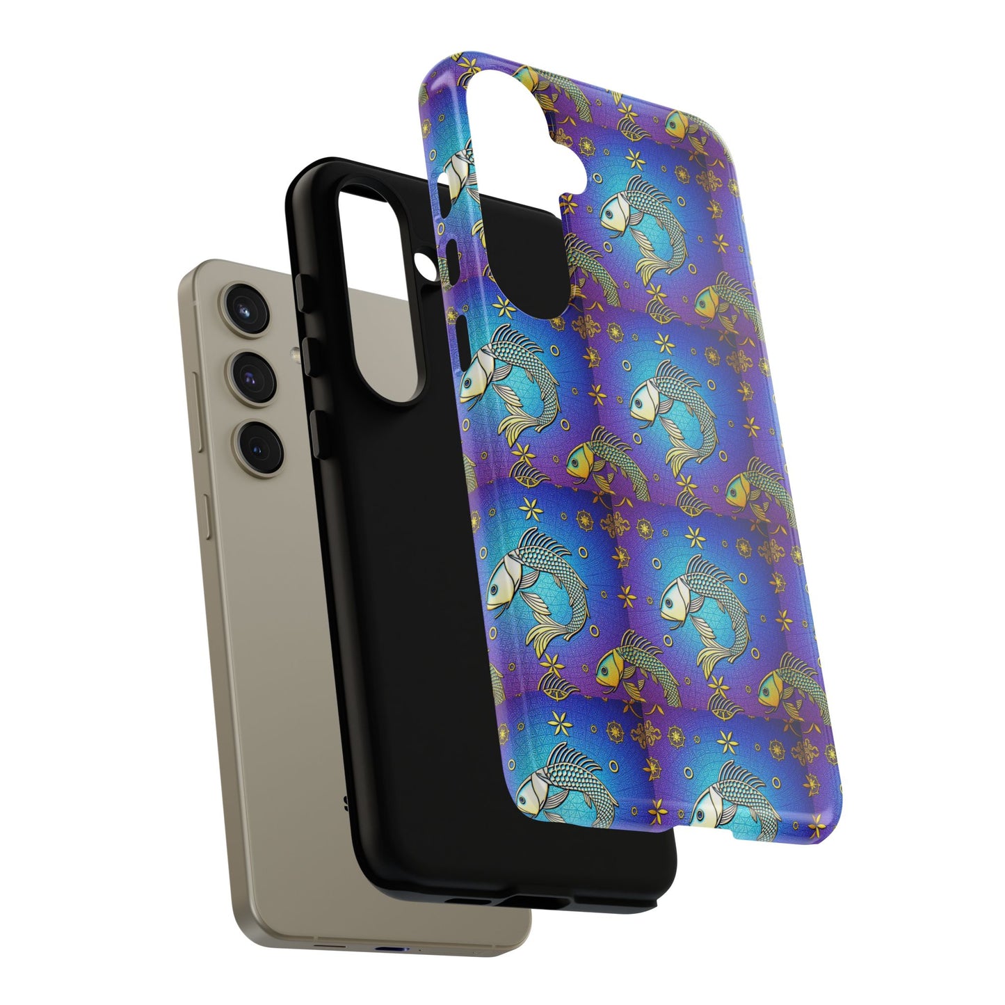 Tough Cases, Pisces, Zodiac v2, Metal Pattern