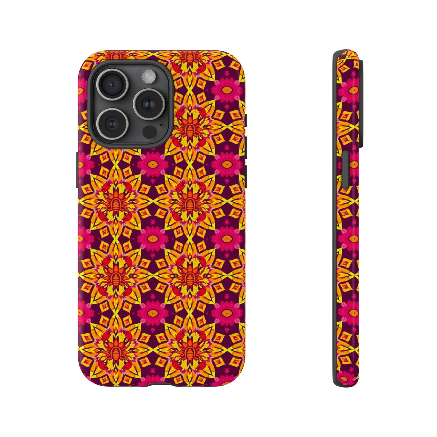 Tough Cases, Scorpio, Zodiac v1, Flower Pattern