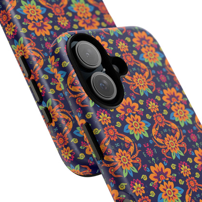 Tough Cases, Cancer, Zodiac, Flower Pattern