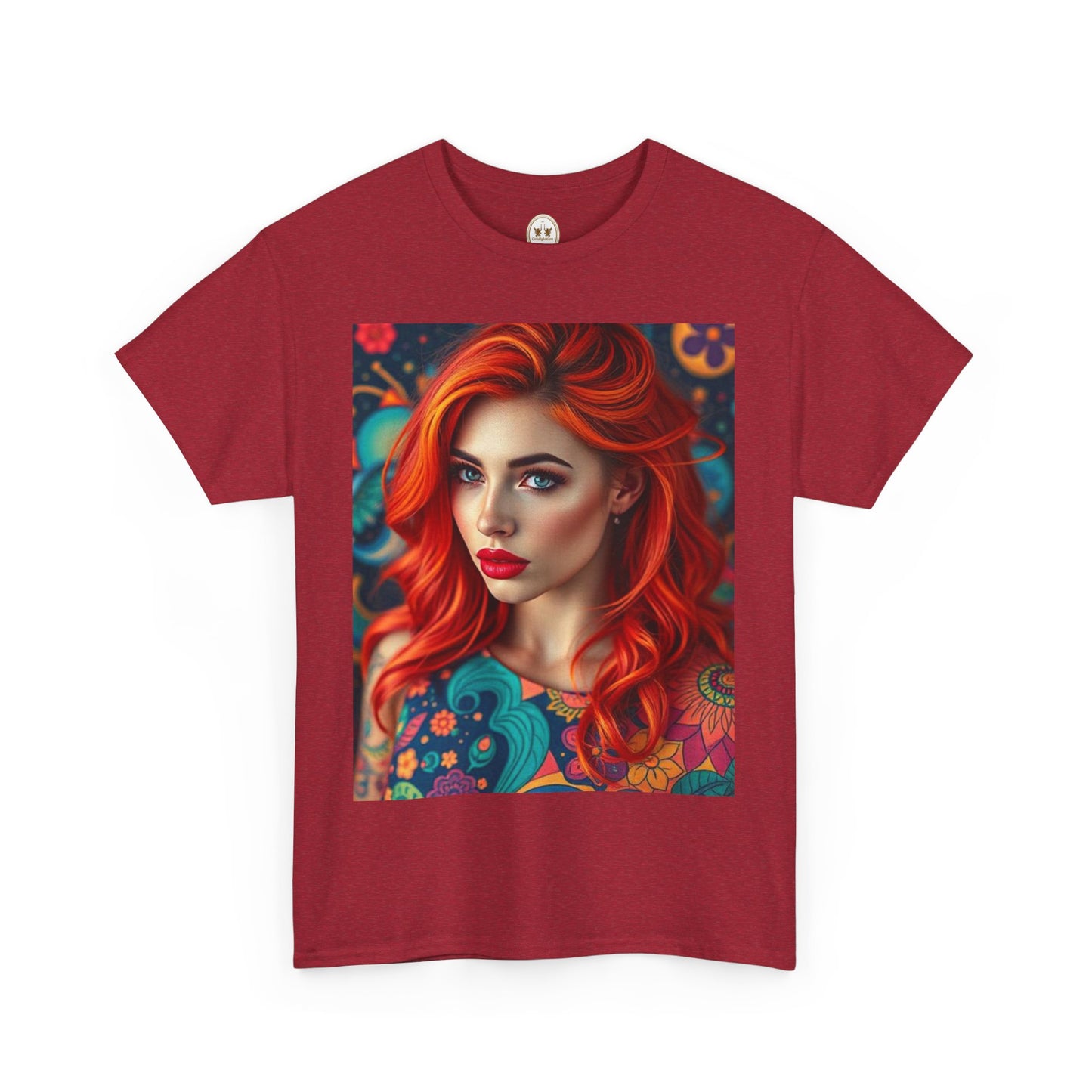 Unisex Heavy Cotton T-Shirt, Aquarius, Zodiac v1, Sexy Art