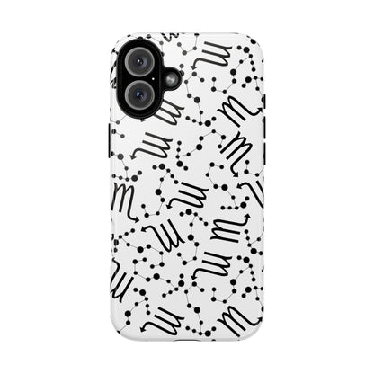 Tough Cases with the Scorpio Zodiac sign for iPhone, Samsung Galaxy, and Google Pixel devices