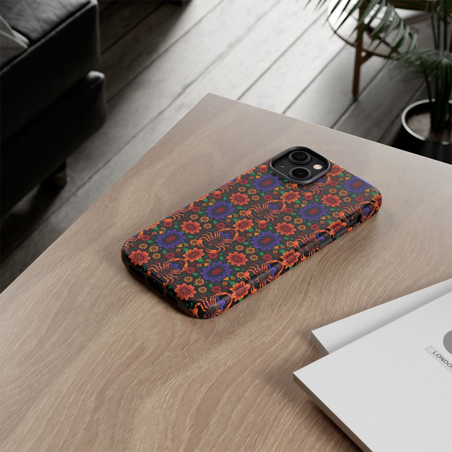 Tough Cases, Scorpio, Zodiac, Flower Pattern