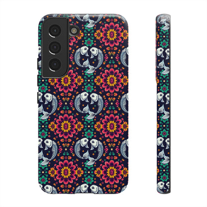 Tough Cases, Pisces, Zodiac v4, Flower Pattern