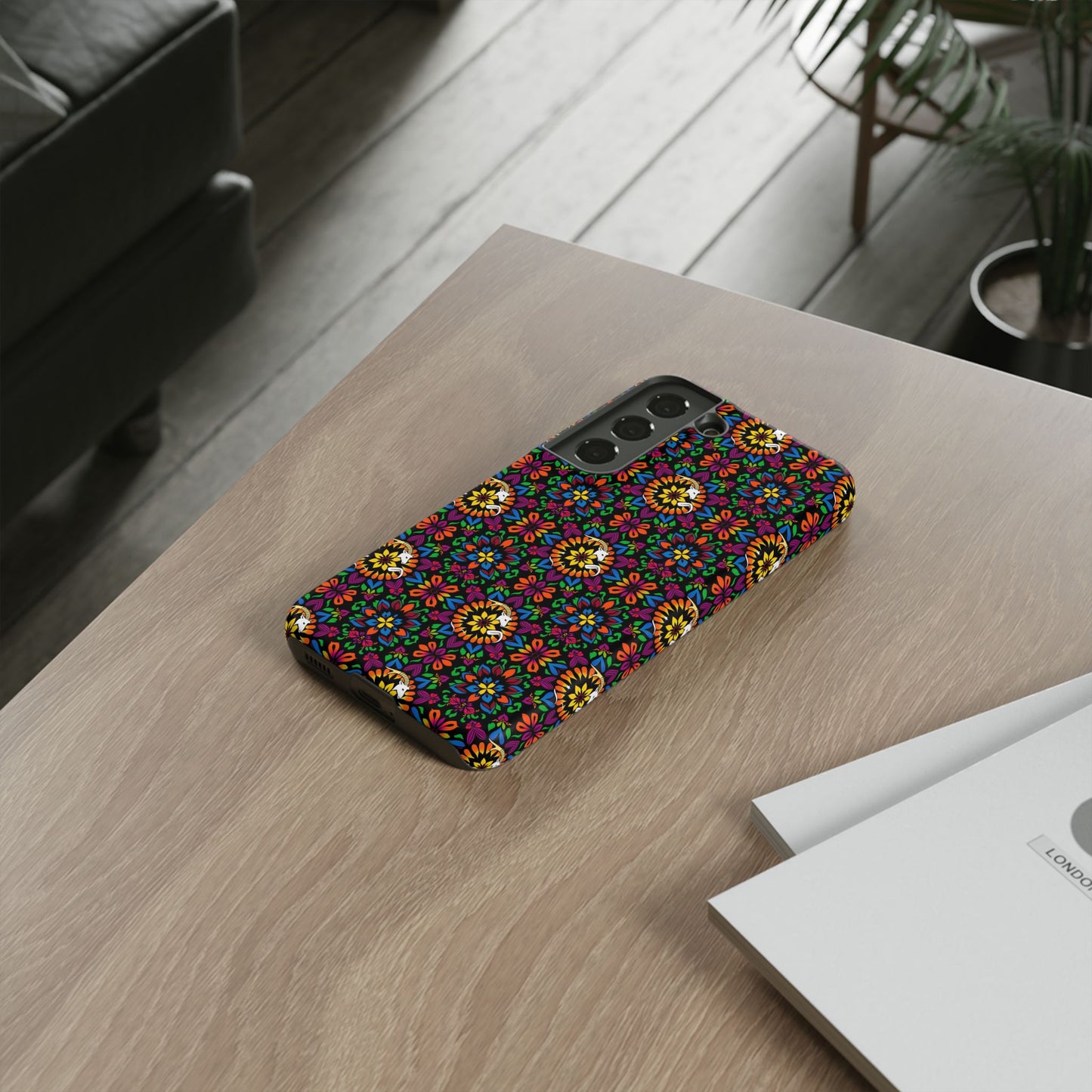 Tough Cases, Capricorn, Zodiac v2, Flower Pattern