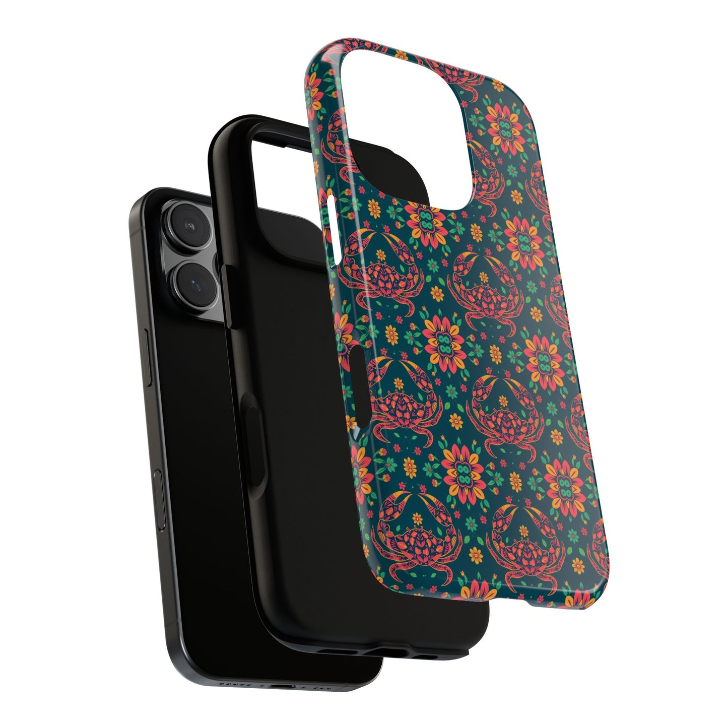 Tough Cases, Cancer, Zodiac v4, Flower Pattern