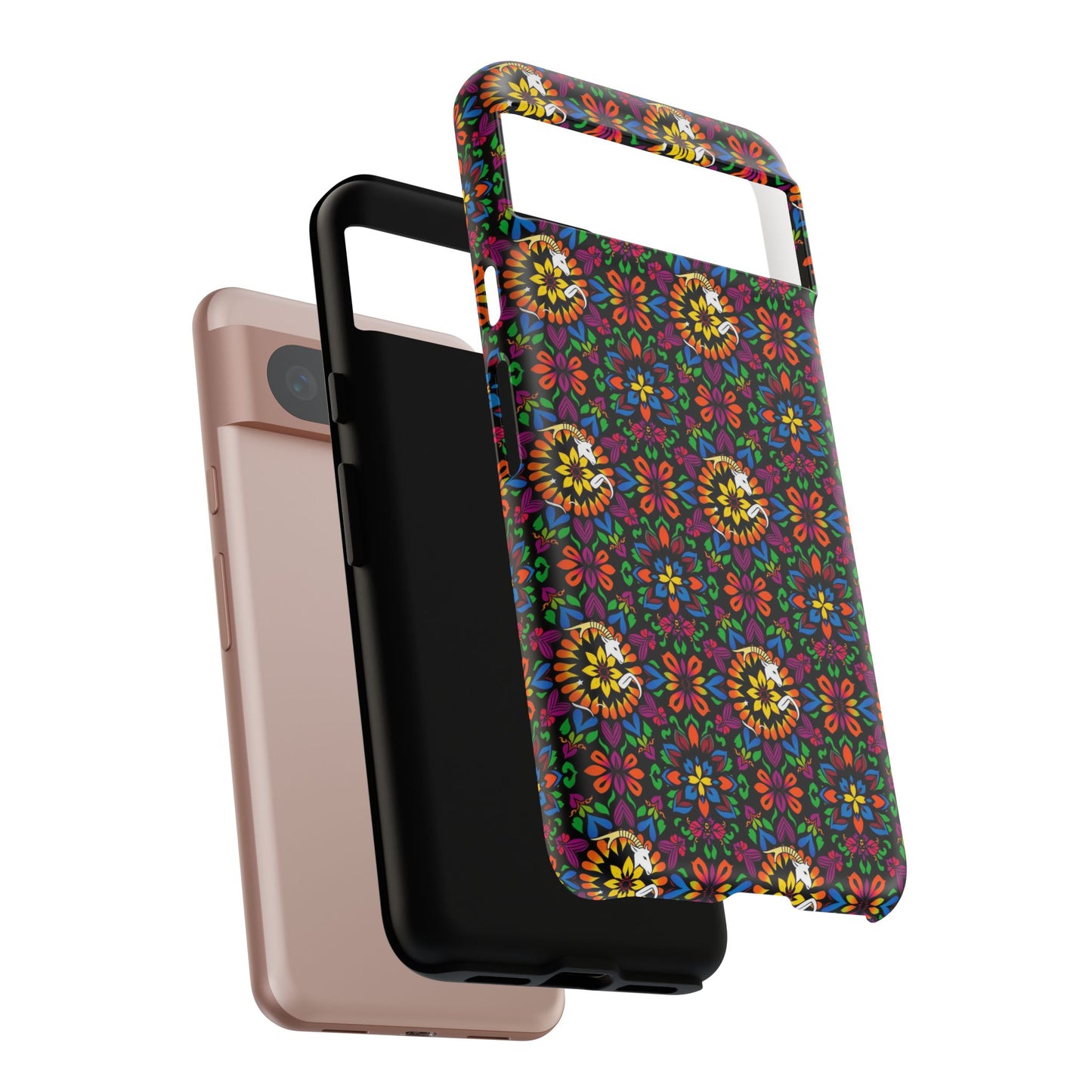 Tough Cases, Capricorn, Zodiac v2, Flower Pattern